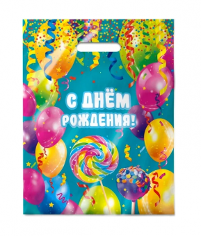 Пакет 31*40 ПВД "Тусовка" с вырубной ручкой (50/500)