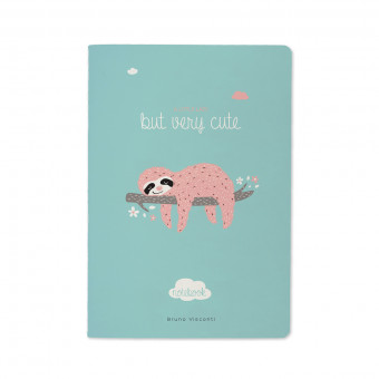 Тетрадь 40 клетка "Ленивец" сшивка, BV/7-40-001/121 (24)